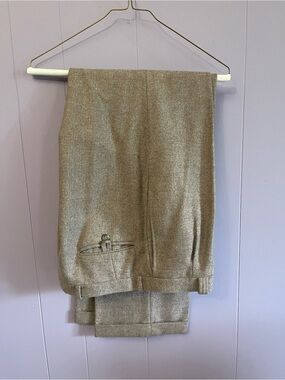 Alexander Julian Men's Dress Pants in Light Brown winter weight